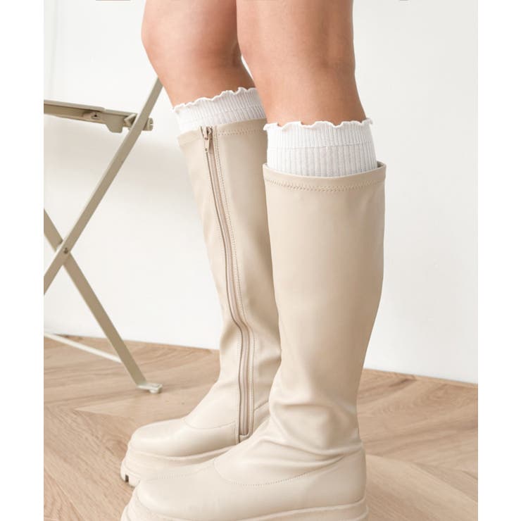 2wayメローリブハイソックス | WEGO【WOMEN】 | 詳細画像2 