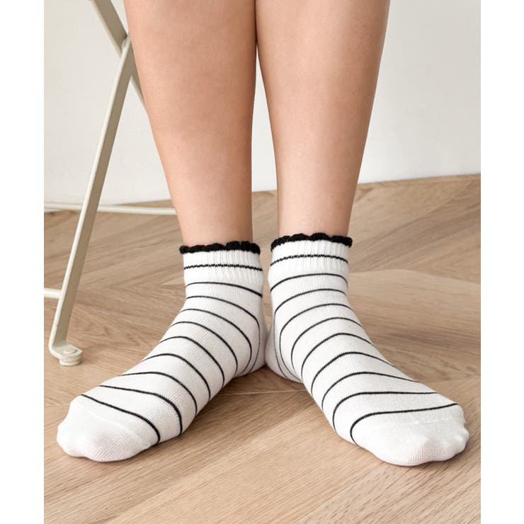 ボーダーショートソックス | WEGO【WOMEN】 | 詳細画像2 