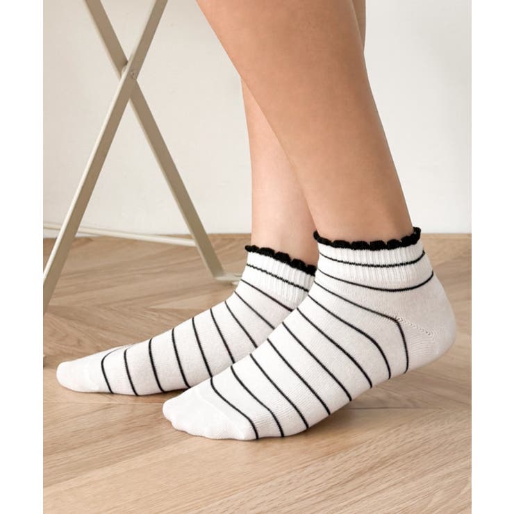 ボーダーショートソックス | WEGO【WOMEN】 | 詳細画像3 