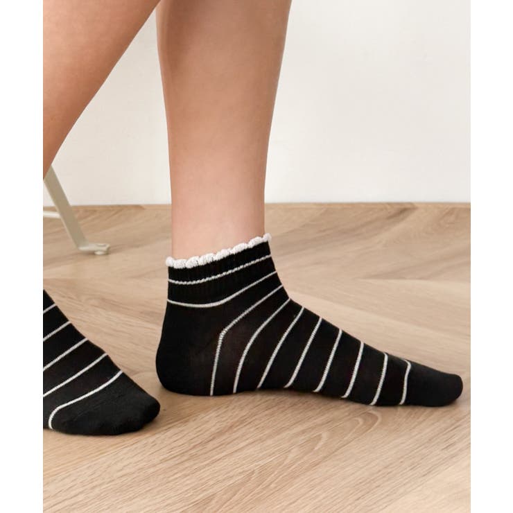 ボーダーショートソックス | WEGO【WOMEN】 | 詳細画像5 