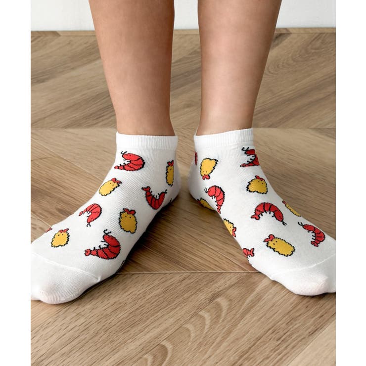 フードチェンジ総柄ショートソックス | WEGO【WOMEN】 | 詳細画像2 