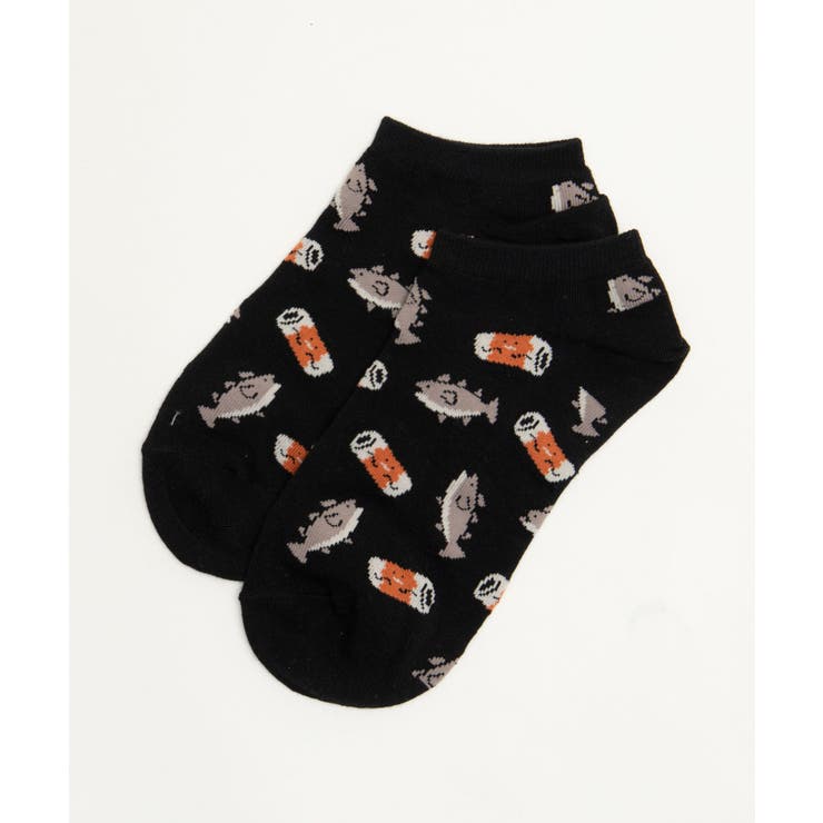 フードチェンジ総柄ショートソックス | WEGO【WOMEN】 | 詳細画像7 