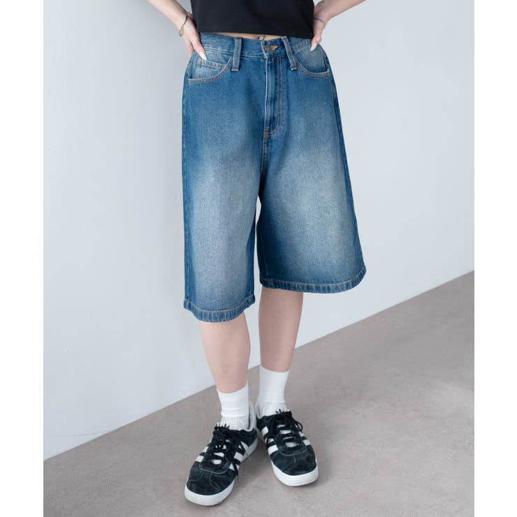 デニム中濃色 | デニムハーフパンツ | WEGO【WOMEN】