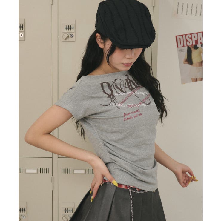 ワンショルダーY2KグラフィックT | WEGO【WOMEN】 | 詳細画像6 