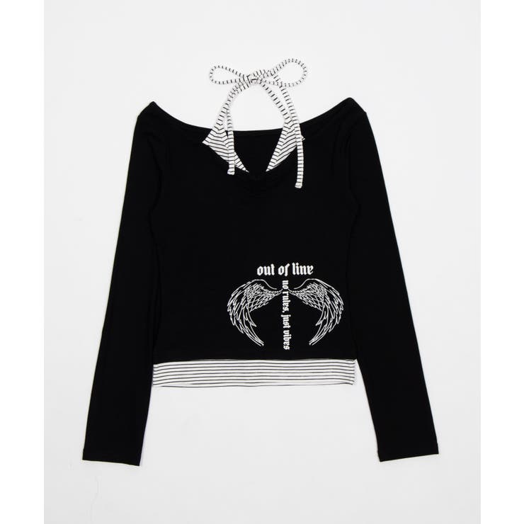 ボーダーレイヤードウィングトップ | WEGO【WOMEN】 | 詳細画像10 