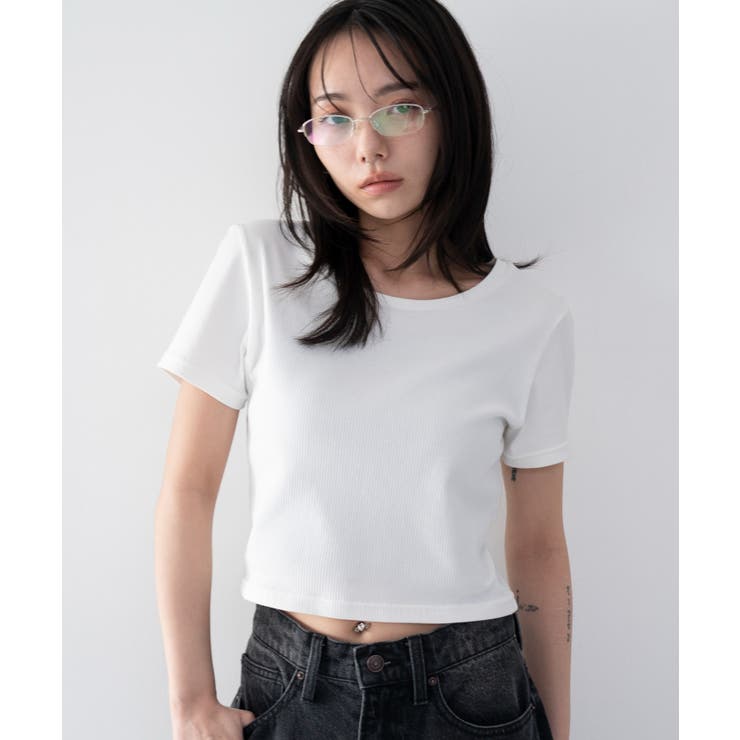 ホワイト | コンパクトリブT | WEGO【WOMEN】