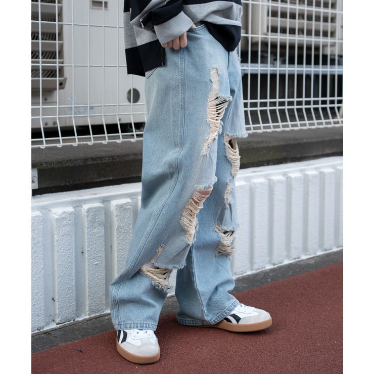 ダメージストレートデニムパンツ | WEGO【WOMEN】 | 詳細画像9 