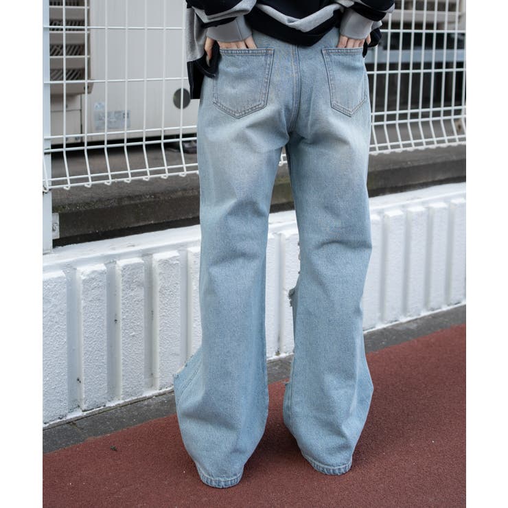 ダメージストレートデニムパンツ | WEGO【WOMEN】 | 詳細画像10 