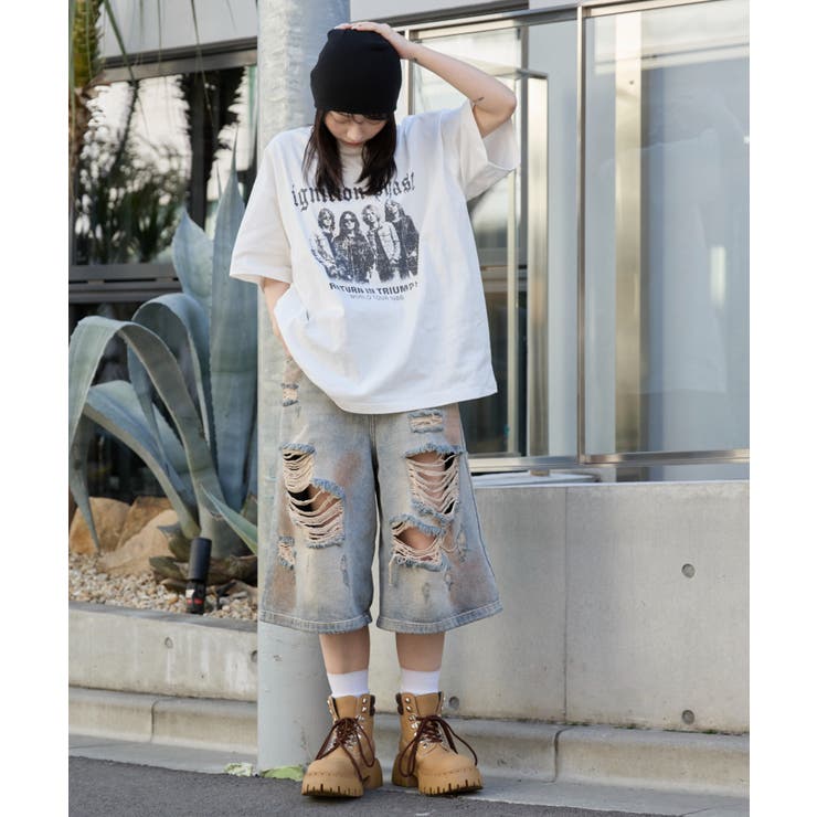 ダメージデニムハーフパンツ | WEGO【WOMEN】 | 詳細画像2 