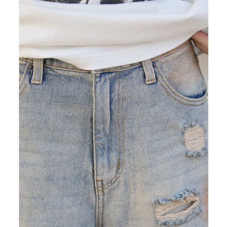 ダメージデニムハーフパンツ | WEGO【WOMEN】 | 詳細画像4 