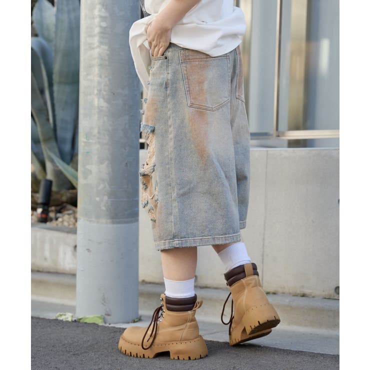 ダメージデニムハーフパンツ | WEGO【WOMEN】 | 詳細画像10 