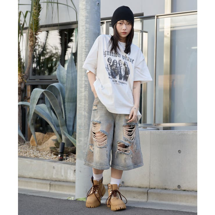 ダメージデニムハーフパンツ | WEGO【WOMEN】 | 詳細画像12 