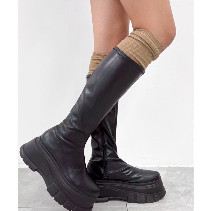 切替リブニーハイソックス | WEGO【WOMEN】 | 詳細画像1 