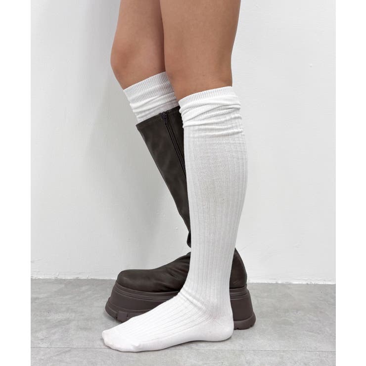 切替リブニーハイソックス | WEGO【WOMEN】 | 詳細画像7 