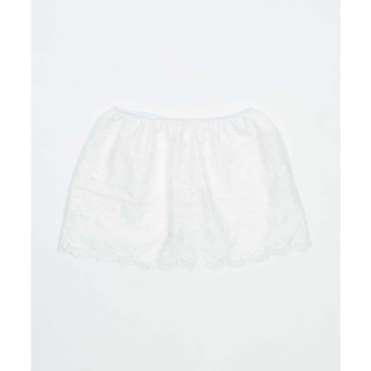 ホワイト | コットンレースラップスカート | WEGO【WOMEN】
