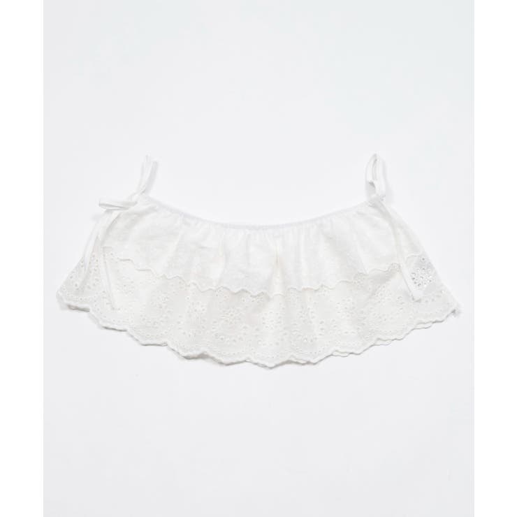 ホワイト | ダブルリボンレースレイヤードスカート | WEGO【WOMEN】