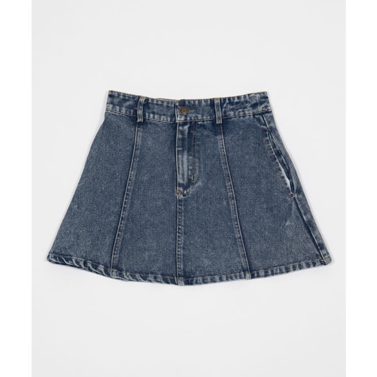 デニム淡加工色 | デニムフレアミニスカート | WEGO【WOMEN】