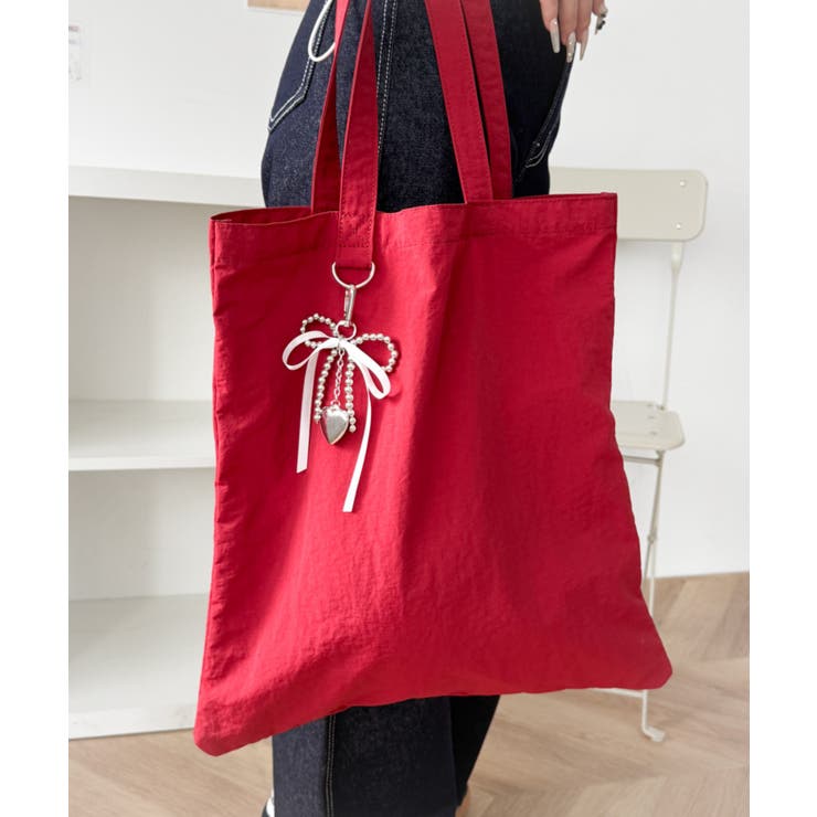 チャーム付きA4トートバッグ | WEGO【MEN】 | 詳細画像7 