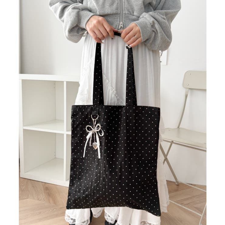 チャーム付きA4トートバッグ | WEGO【MEN】 | 詳細画像19 