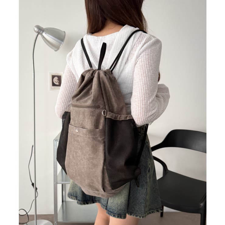 サイドメッシュポケットナップサック | WEGO【MEN】 | 詳細画像1 