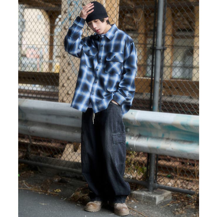 オンブレチェックシャツ(LS) | WEGO【MEN】 | 詳細画像9 