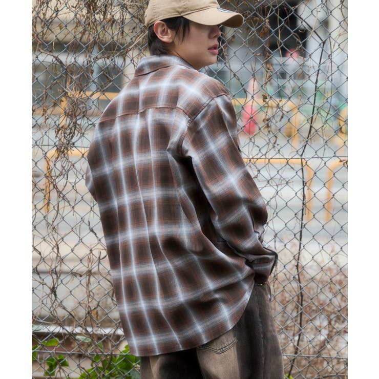オンブレチェックシャツ(LS) | WEGO【MEN】 | 詳細画像26 