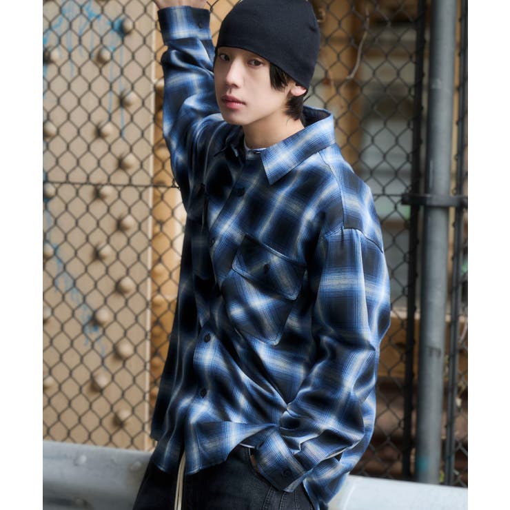 オンブレチェックシャツ(LS) | WEGO【MEN】 | 詳細画像28 