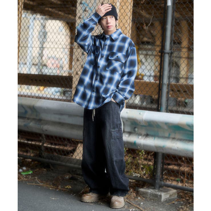 オンブレチェックシャツ(LS) | WEGO【MEN】 | 詳細画像30 