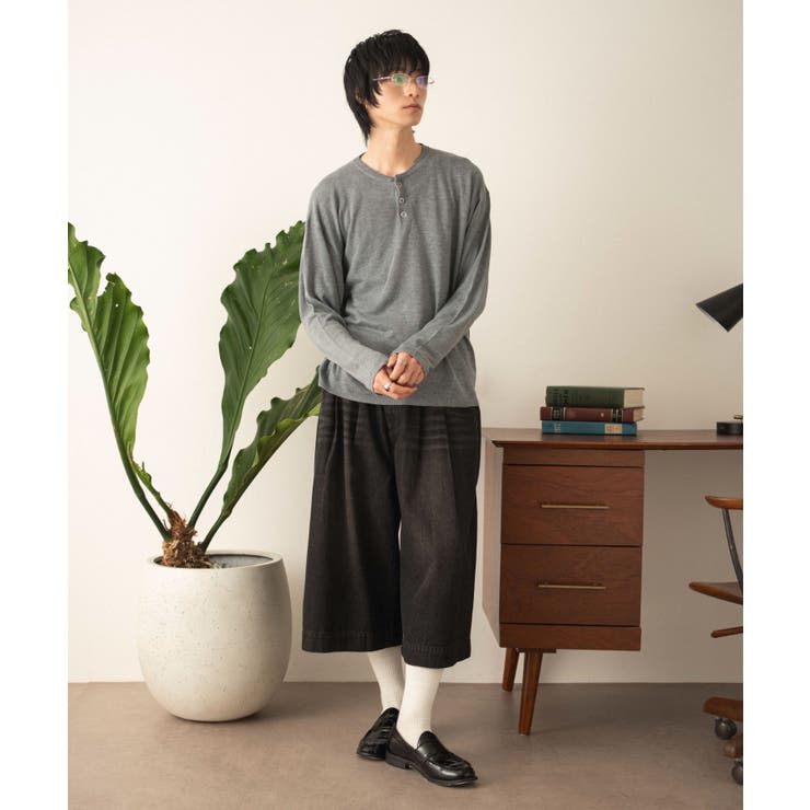 リングドットヘンリーネックプルオーバー | WEGO【MEN】 | 詳細画像2 