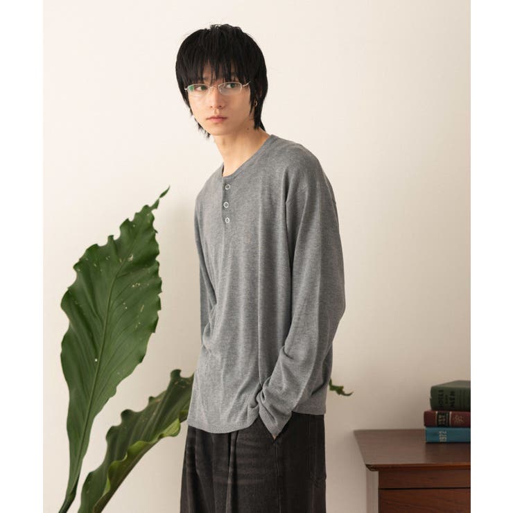 リングドットヘンリーネックプルオーバー | WEGO【MEN】 | 詳細画像7 