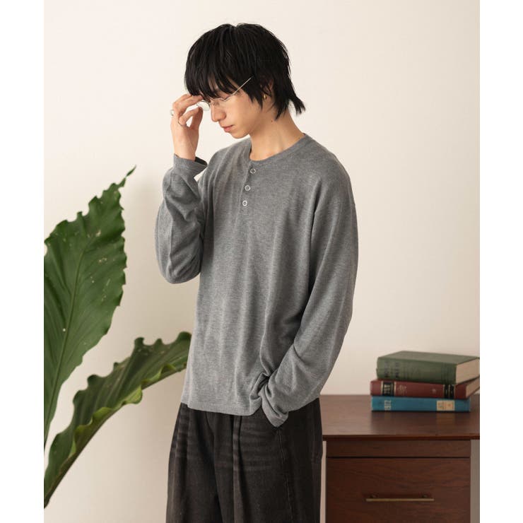 リングドットヘンリーネックプルオーバー | WEGO【MEN】 | 詳細画像8 