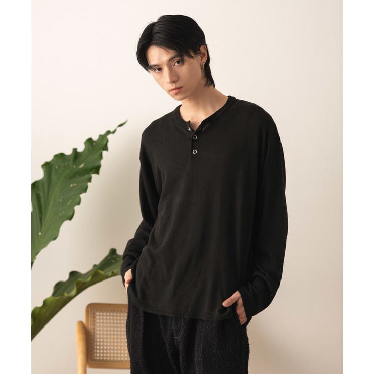 リングドットヘンリーネックプルオーバー | WEGO【MEN】 | 詳細画像14 