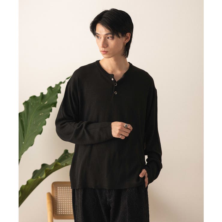 リングドットヘンリーネックプルオーバー | WEGO【MEN】 | 詳細画像15 