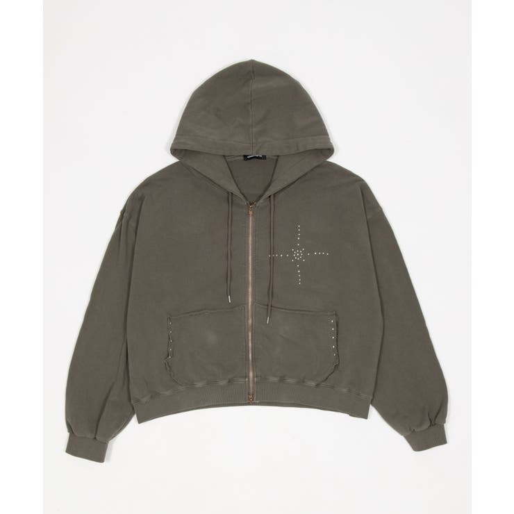 スタッズダブルジップパーカー[品番：WG010097994]｜WEGO【WOMEN