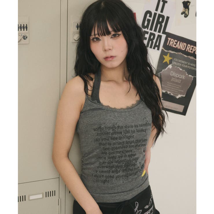 Y2Kダブルレイヤードキャミ | WEGO【WOMEN】 | 詳細画像6 