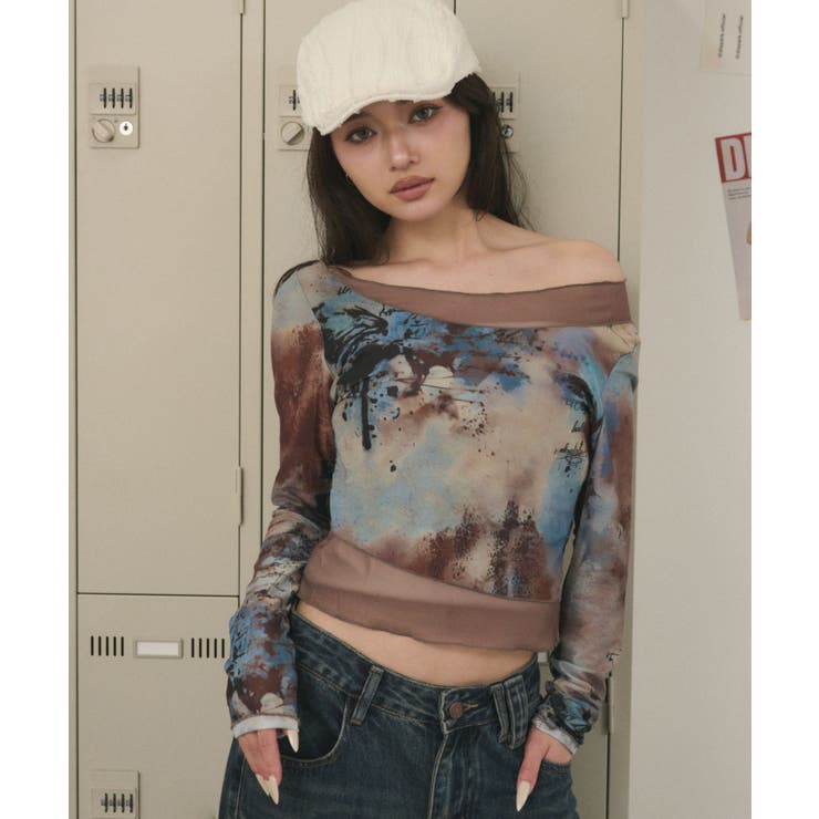 ブラウン | ドッキングシアートップ | WEGO【WOMEN】