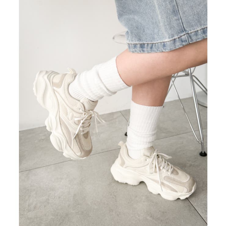 メッシュコンビ厚底スニーカー | WEGO【WOMEN】 | 詳細画像1 