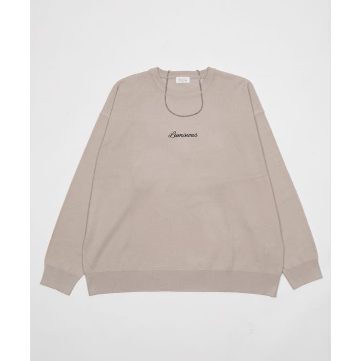 アクセ付きワンポイントニットプルオーバー(LS) | WEGO【MEN】 | 詳細画像4 