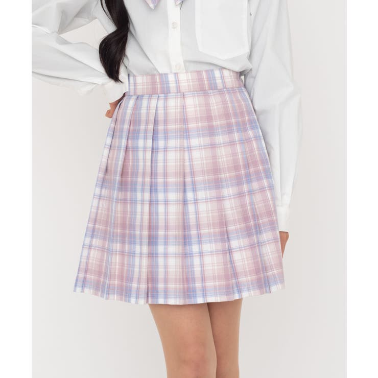 ホワイトチェック2 | スクールプリーツスカート | WEGO【WOMEN】