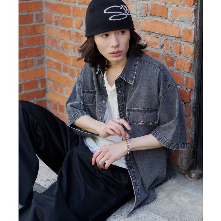 65 | カラーデニムシャツ(SS) | WEGO【MEN】