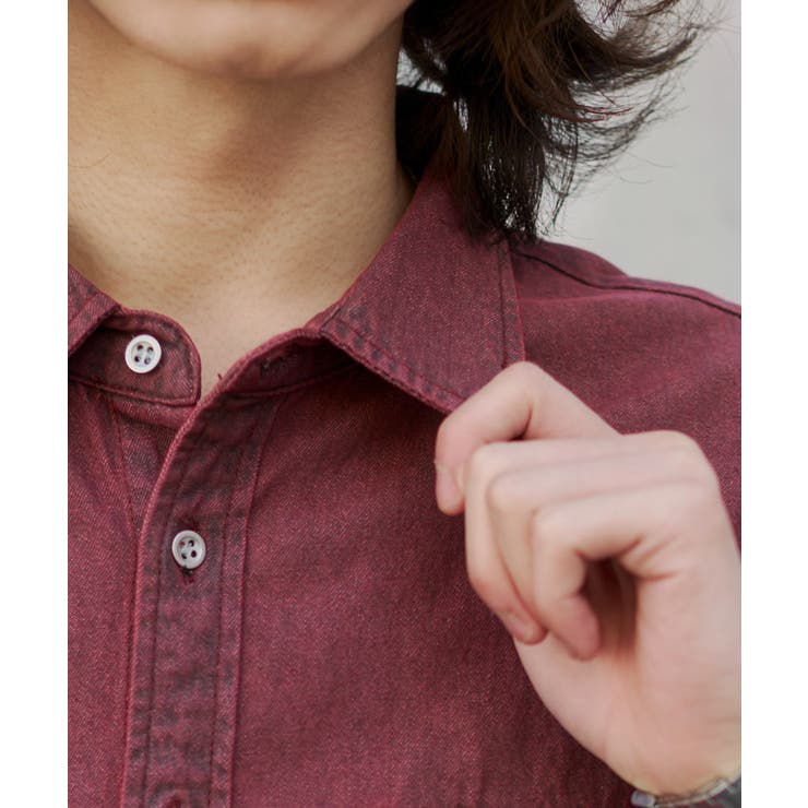 カラーデニムシャツ(SS) | WEGO【MEN】 | 詳細画像6 