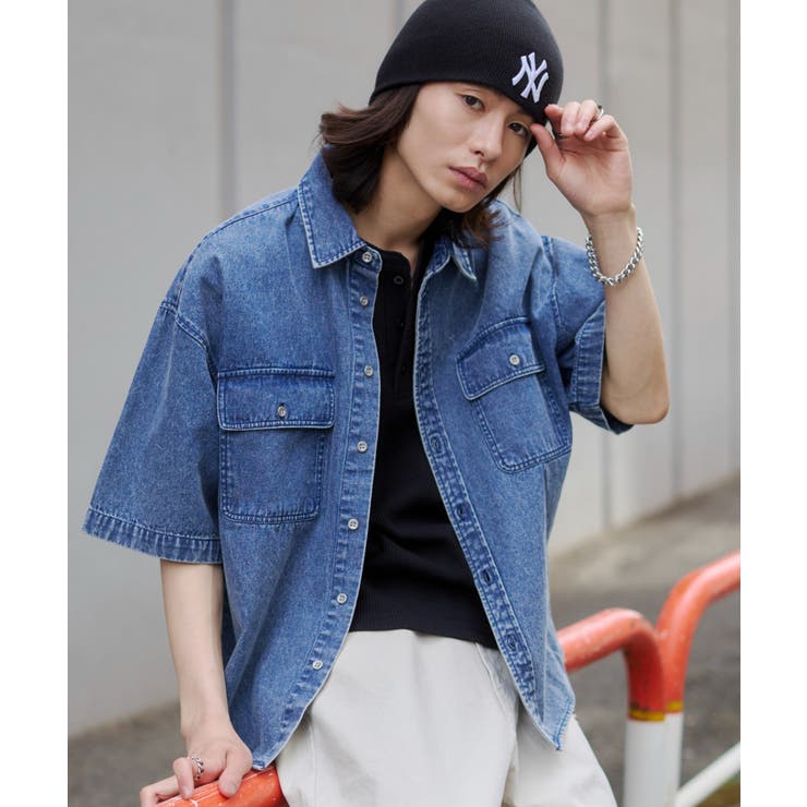カラーデニムシャツ(SS) | WEGO【MEN】 | 詳細画像10 