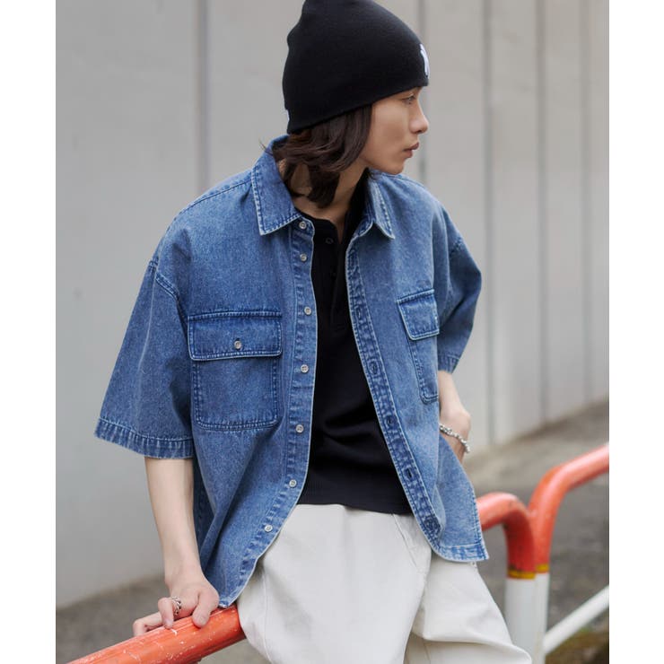 カラーデニムシャツ(SS) | WEGO【MEN】 | 詳細画像12 