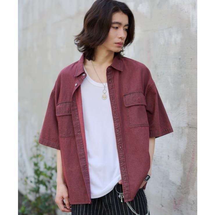 カラーデニムシャツ(SS) | WEGO【MEN】 | 詳細画像18 