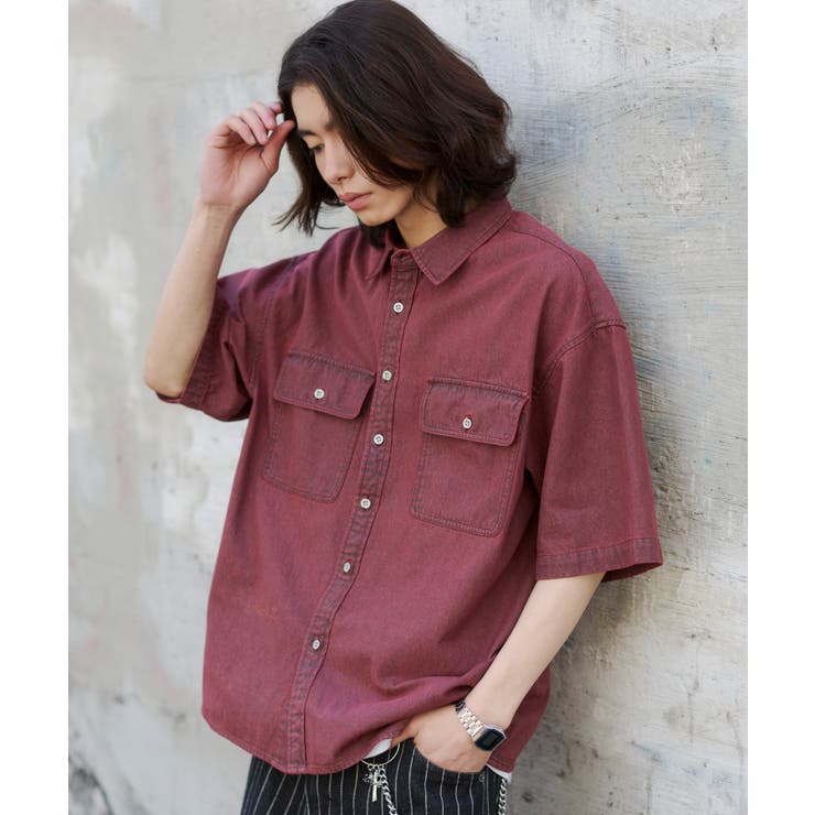 カラーデニムシャツ(SS) | WEGO【MEN】 | 詳細画像20 