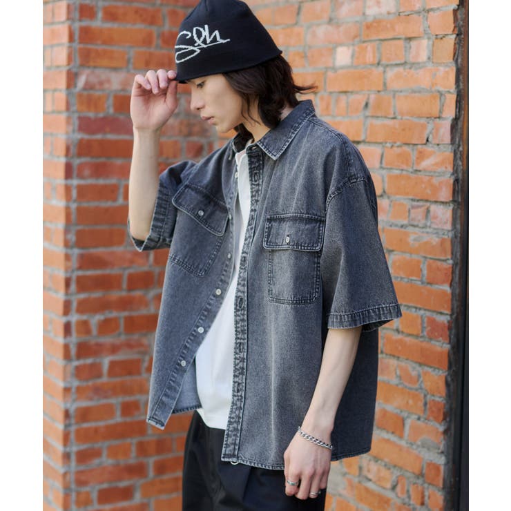 カラーデニムシャツ(SS) | WEGO【MEN】 | 詳細画像23 