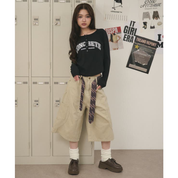 ヘンリーネックロゴトップ | WEGO【WOMEN】 | 詳細画像6 