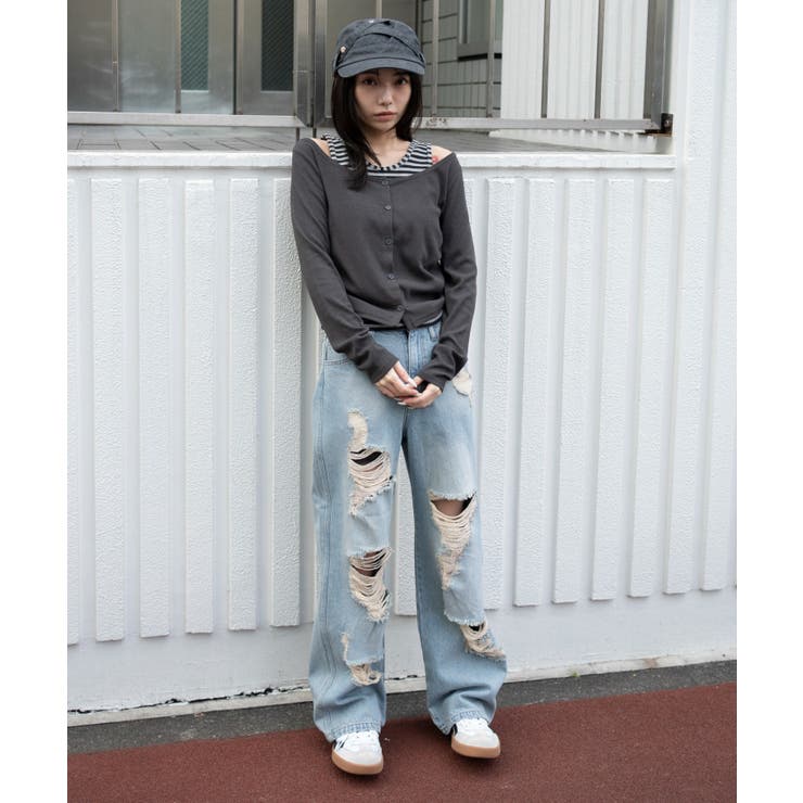 カーデドッキングレイヤードロンT | WEGO【WOMEN】 | 詳細画像4 