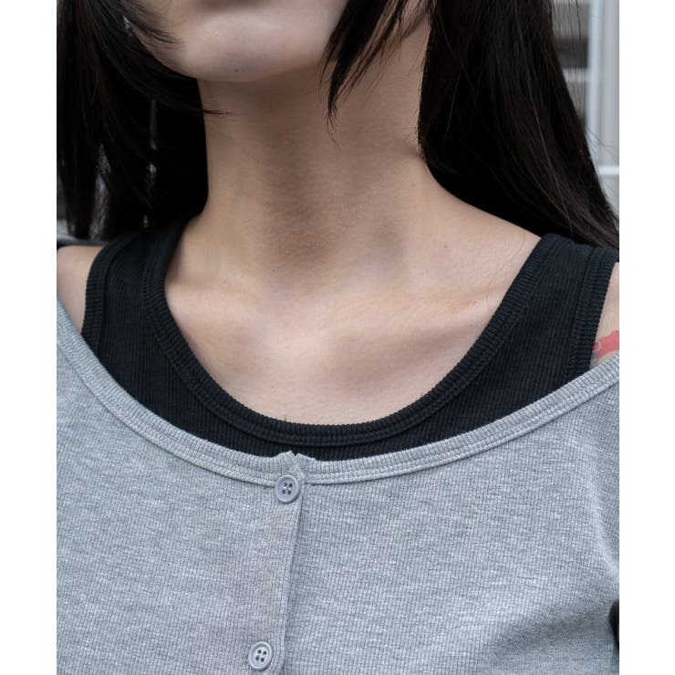 カーデドッキングレイヤードロンT | WEGO【WOMEN】 | 詳細画像7 