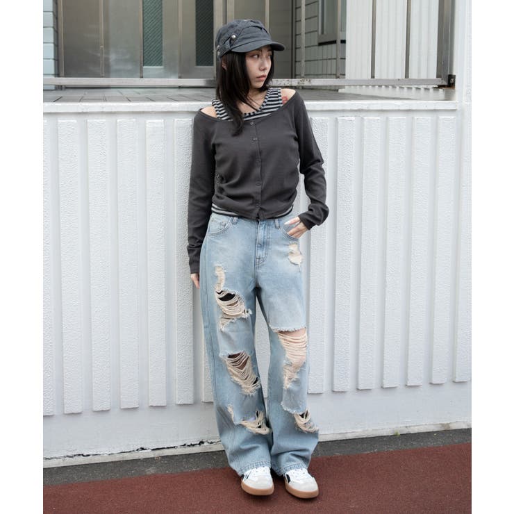 カーデドッキングレイヤードロンT | WEGO【WOMEN】 | 詳細画像21 